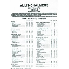 Allis-Chalmers 6060 - 6070 - 6080 Workshop Manual